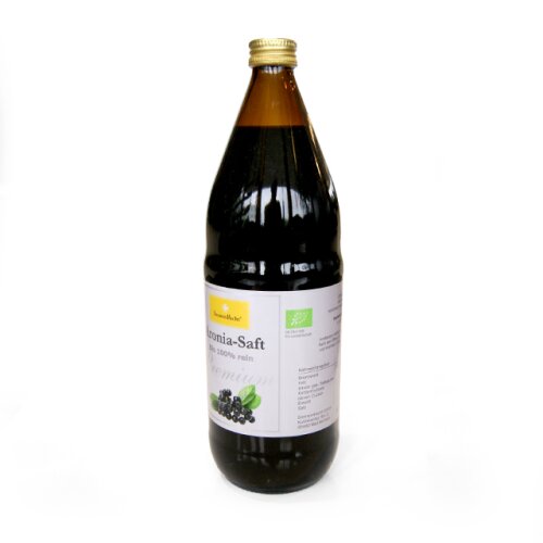Aronia-Saft mit BIO-Siegel, 100% Direktsaft, Glasflasche, 1 Flasche / 1 Liter