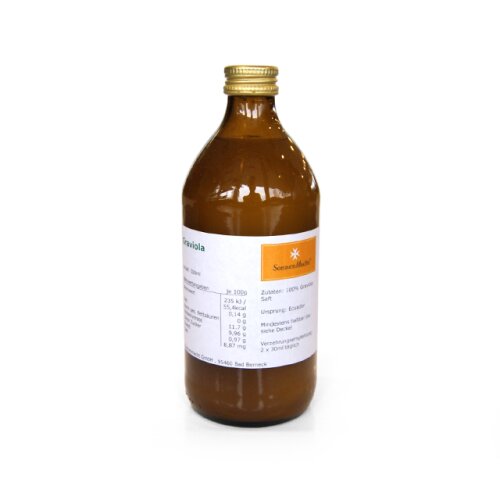 Graviola-Püree, 100% Direktsaft, Glasflasche 1 Flasche / 0,5 Liter
